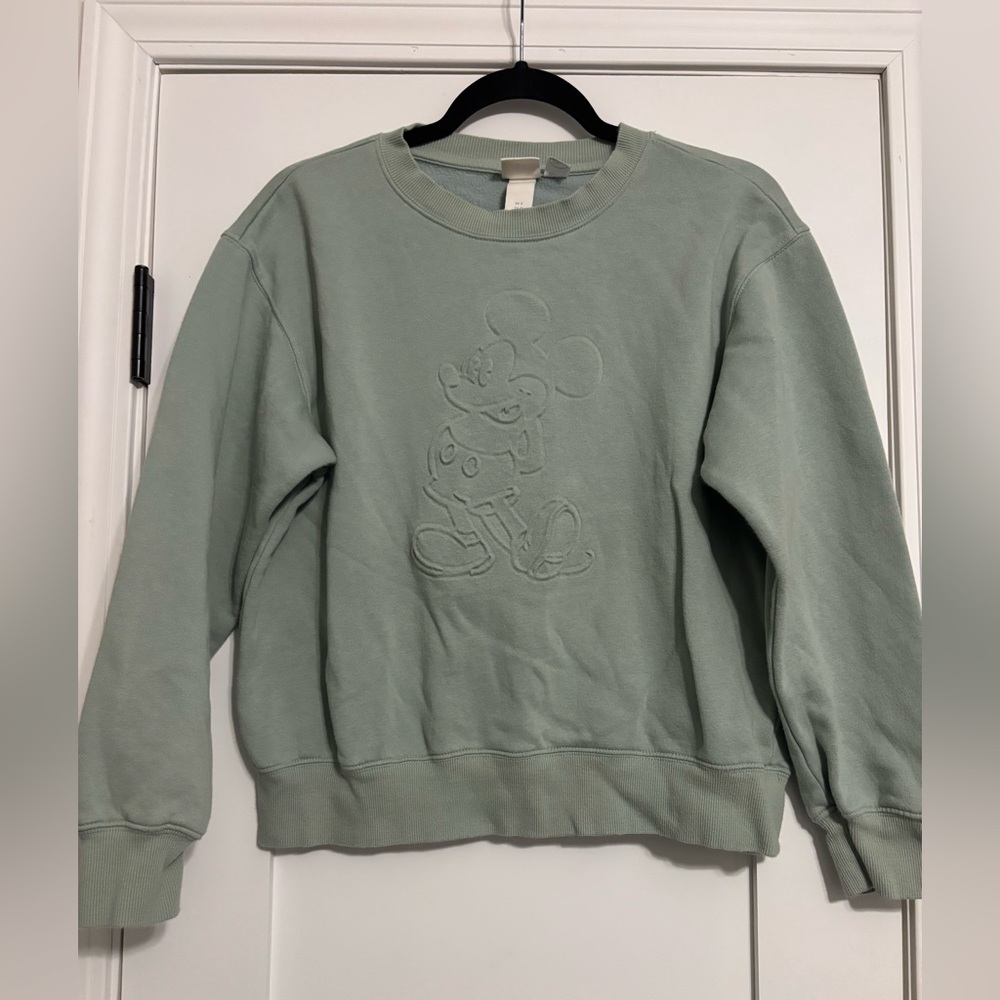 H&M Sage Green Disney Sweatshirt